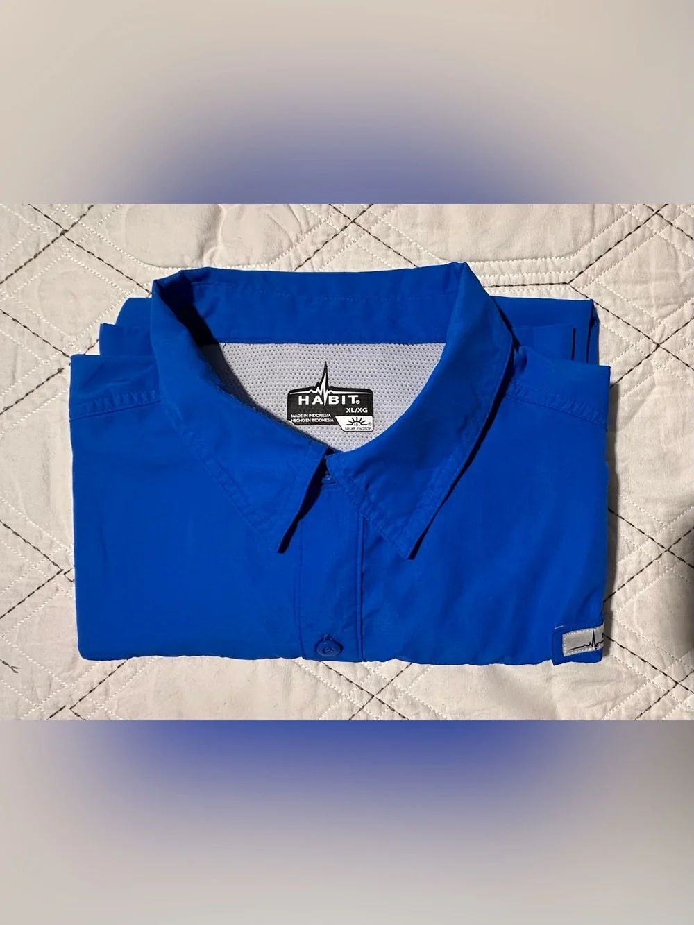 HABIT Men's Long Sleeve Fishing Shirt With Vents, Bundle of 3 - Picture 5 of 11